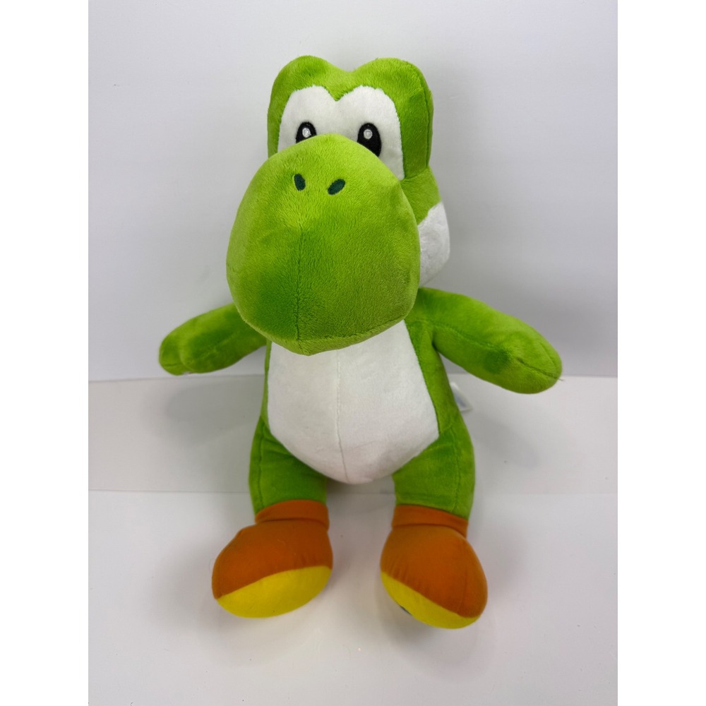 Build-A-Bear Workshop Nintendo Super Mario Yoshi Green Plush Dinosaur Toy 16"